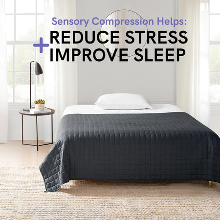 Weighted Blanket (15 Lbs, 60''X80'', Queen Size) | 2.0 Heavy Blanket | 100% Cotton Material with Glass Beads