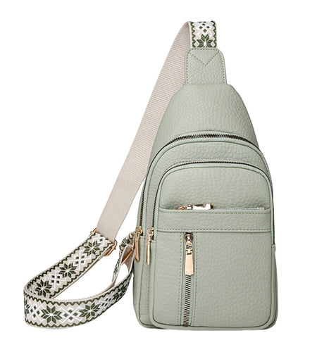 UrbanChic Crossbody – Waterproof PU Leather Chest & Shoulder Bag for Women on the Go