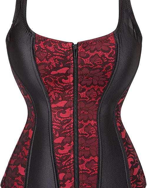 Load image into Gallery viewer, Women Sexy Boned Lace up Corsets and Strap Bustiers Top Overbust Shaper
