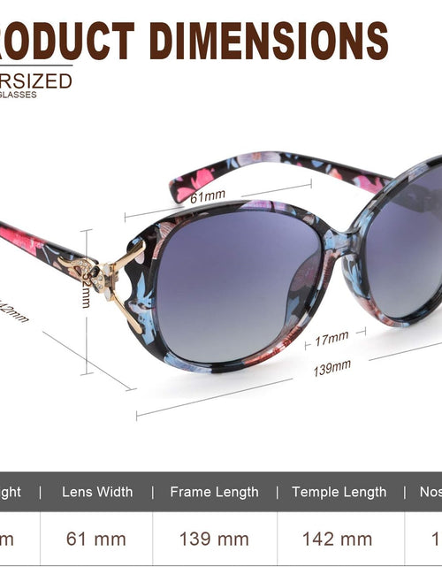 Load image into Gallery viewer, Sunglasses for Women Trendy Polarized Sunglasses Oversized Big Sun Glasses Ladies Shades UV Protection
