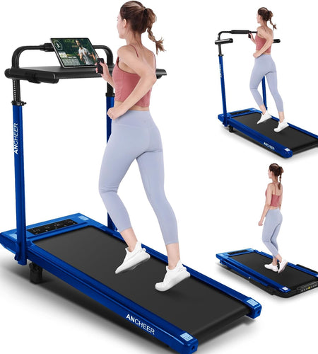 Walking Pad 2.5HP under Desk Treadmill 300Lbs Weight Capacity with Remote Control, Compact Electric Treadmill for Home/Gym/Office with LED Screen, Ultra-Quiet/Installation-Free